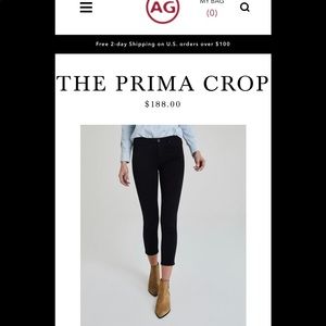 Adriano Goldschmied Prima Crop jeans NWT black 26